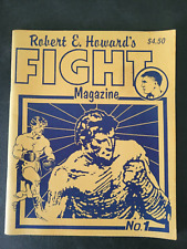 ROBERT E. HOWARD'S FIGHT MAGAZINE #1 March 1990 NECRONOMICON PRESS RARE 48 pgs picture