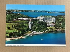 Postcard Bermuda Castle Harbour Hotel Golf & Beach Club Aerial View Vintage PC picture