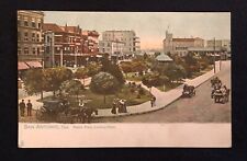 c1890's? Alamo Plaza Horse & Carriage San Antonio TX Vintage Color Post Card CF picture