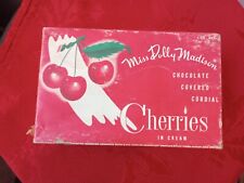ANTIQUE MISS DOLLY MADISON CHOCOLATE COVER CHERRYS BOX picture