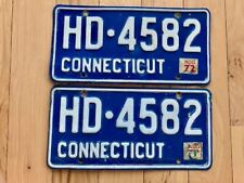 Pair of 1972 Connecticut License Plates picture