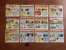 Lot (12x) Vintage 1950's Bazooka Joe and his Gang Gum Wrappers Comics picture