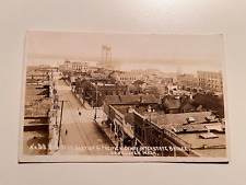 RPPC Vancouver Washington Panoramic Downtown Street Scene 1918 picture