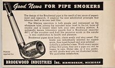 1947 Print Ad Brookwood Industries Smoking Pipes Made in Birmingham,Michigan picture