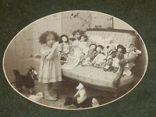 [Rene Moreau Photographer] Argentic Ca 1930 Jacqueline And Its Dolls Child picture