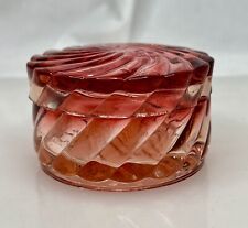 Antique French Baccarat Rose Tinte Vanity Glass Box -92371 picture