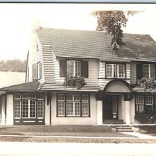 c1910s Sharp Architecture House RPPC Gambrel Roof Real Photo Postcard Sears? A85 picture