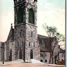 c1900s UDB Pawtucket, R.I St. Pauls Church Poly Chrome PC Rhode Island News A208 picture