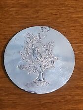 1971 Towle Sterling Silver Partridge in a Pear Tree Dove Christmas Medallion picture