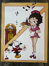 Betty Boop BETTY BOOP's DINER Vintage Poster 1950's Carhop Drive In Restaurant picture