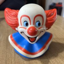 Bozo The Clown Vintage Bust Coin Bank Plastic Clown Face - 1987 picture