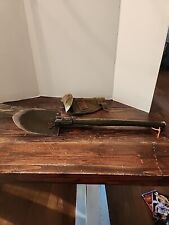 Vintage 1967   US Ames  Army Entrenching Tool Folding Shovel & Pick W/ Cover picture