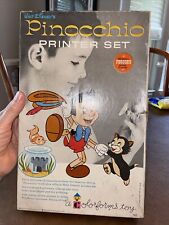 Vintage Walt Disney Pinocchio Color forms Printer Set picture