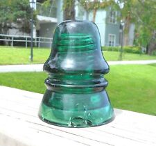 SCARCE DARK GREEN CD 151 NO NAME KING CITY GLASS WORKS INSULATOR picture