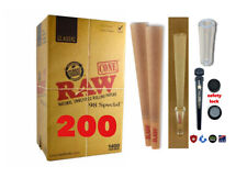 RAW Classic 98 special Size Cone AUTHENTIC(200 pack)+phily tube+glass cone tip picture