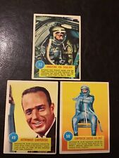 1963 TOPPS NASA 3D Astronaut Cards, # 12 Shepard, #49 and #50 Carpenter, $6 ship picture