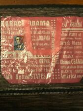 Barack Obama 44th President Canvas Tote Bag XLarge 14 In X20 Inch Pink&white picture