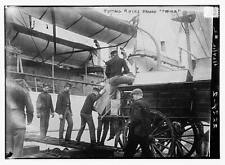Photo:Putting rifles aboard USS PRAIRIE,ship,men,March 1911 picture