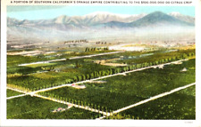 Arial view California's orange empire contributing 1 million $ postcard a45 picture