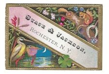 c1890 Victorian Trade Card Stace & Jackson, Tailors, Rochester, N.Y. picture