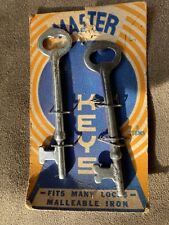 Antique Vintage Iron Skeleton Keys picture