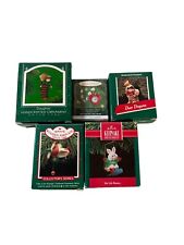 Hallmark Keepsake Christmas Ornament Lot Of 5 Holiday Collectors Series With Box picture