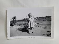 Vintage Photograph Girl Child Outdoors Rural Farm Rutherford County NC 1960 picture