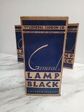 2 Boxes Vtg General Carbon Co. Lamp Black Powder Pigment 1/2 lb box ~ Tint, Dye, picture