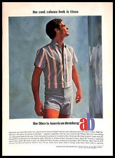 1965 Cisco Shirt Jac American Bemberg Vintage PRINT AD Beaunit Fibers 60s picture