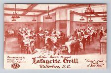 Walterboro SC-South Carolina, Lafayette Grill Advertising, Vintage Postcard picture