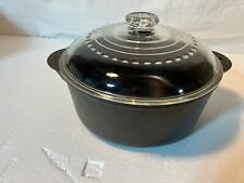 Vintage Griswold 1295 Cast Iron Dutch Oven  No.8 With Glass Griswold 10.5