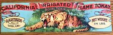 Royal Tiger Brand Apricot Lug Strip Crate Label          picture