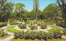 Vintage Florida Chrome Postcard Sarasota Ringling Mable Rose Garden picture
