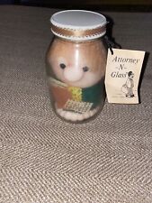 Vintage Attorney N Glass Diane Gifts Inc Attorney in a Jar Plush Gift 1980s Read picture