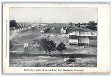 c1905 Bird's-Eye View of Army Life Fort Benjamin Harrison IN WW1 Postcard picture