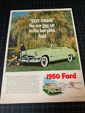 Vintage 1950 Ford Print Ad picture