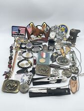 Huge Vintage Estate Junk Drawer Lot  Knives Coins Watches Jewelry Lighters++ picture