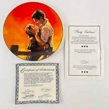 Gone With The Wind Fiery Embrace 8 Inch Collector’s Plate 1989 picture