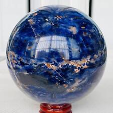 1400g Blue Sodalite Ball Sphere Healing Crystal Natural Gemstone Quartz Stone picture