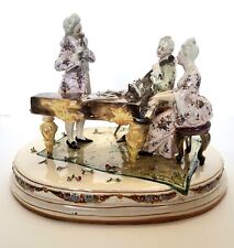 Antique Nove Italy Ceramic Capodimonte Victorian Musicians Figurine ~ 11