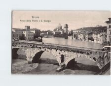 Postcard Ponte della Pietra e S. Giorgio, Verona, Italy picture