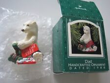 Hallmark Keepsake Ornament Dad Polar Bear 1988 GUC picture