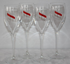 G.H. MUMM Brut Cordon Rouge Champagne Flute Tulip Glasses Barware Set/4 France picture