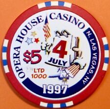 $5 Casino Chip. Opera House, N. Las Vegas, NV. July 4, 1997. W44. picture