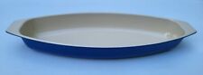 Rare Le Creuset Raymond Loewy Fish Baker #36 - 14In - Blue - NIB picture