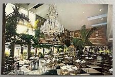 Postcard Fort Lauderdale Florida Creightons Restaurant Interior Chrome 1970s VH picture
