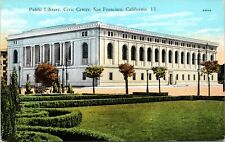 C.1910s San Francisco CA Public Library Civic Center UNP California Postcard A37 picture