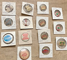 VTG Adv Pins & Buttons Bundle: Lot Of 14: Wendy's, Kroger, MacDonalds; Old Navy picture