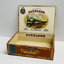 Overland Cigar Box, 1952 Tobacco Stamp, S. S. Pierce CO. Boston MA picture