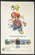 Super Mario Sunshine Print Ad Game Poster Art PROMO Original Nintendo GameCube picture